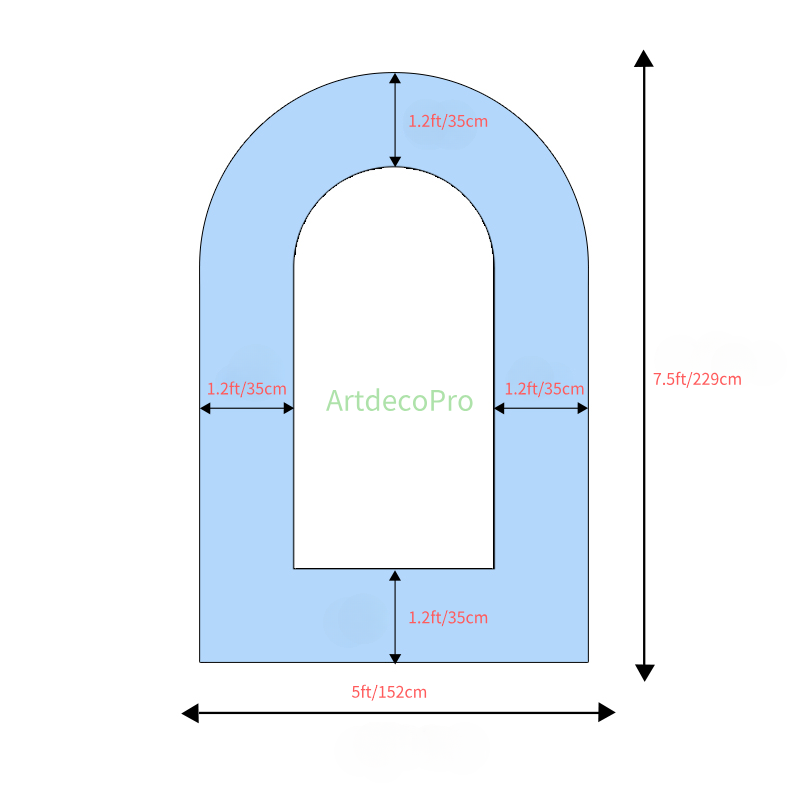 Covers With Zipper For Open Wall Arched Stand