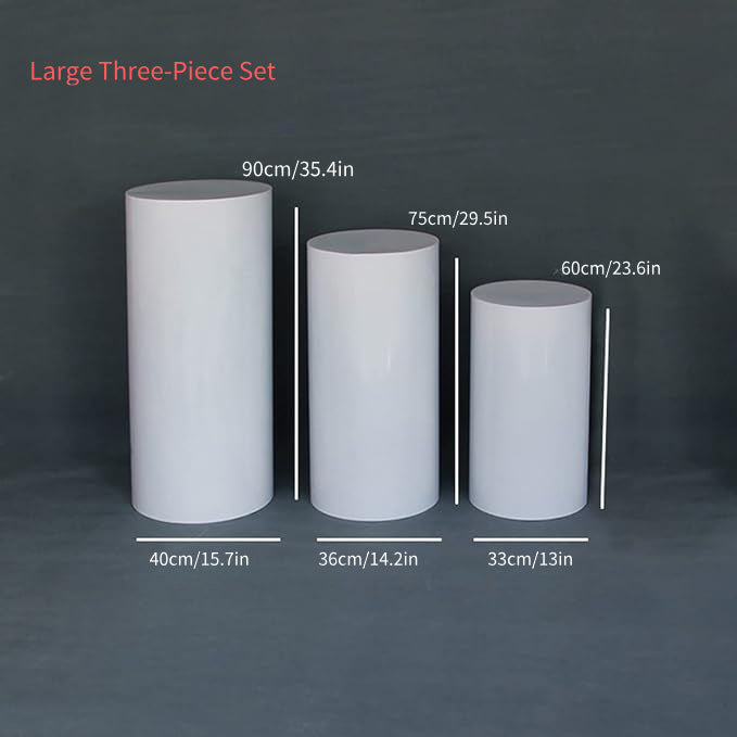 cylinder pedestal plinth display stand covers