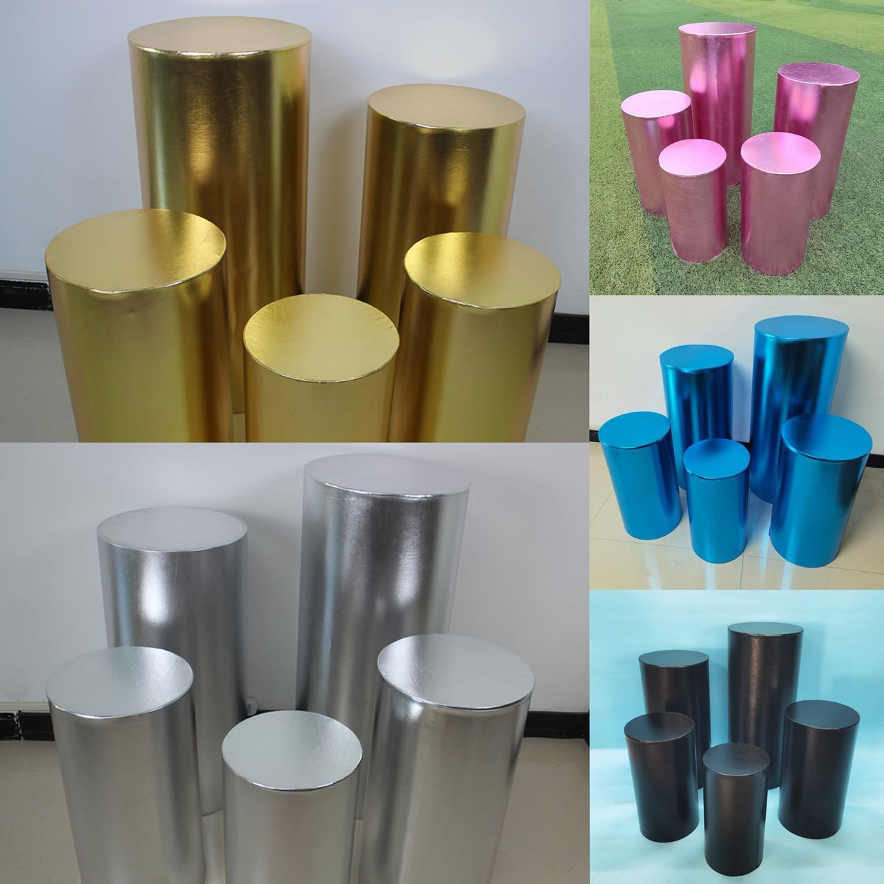 5 PCs Set Cylinder With 5 PCs Covers