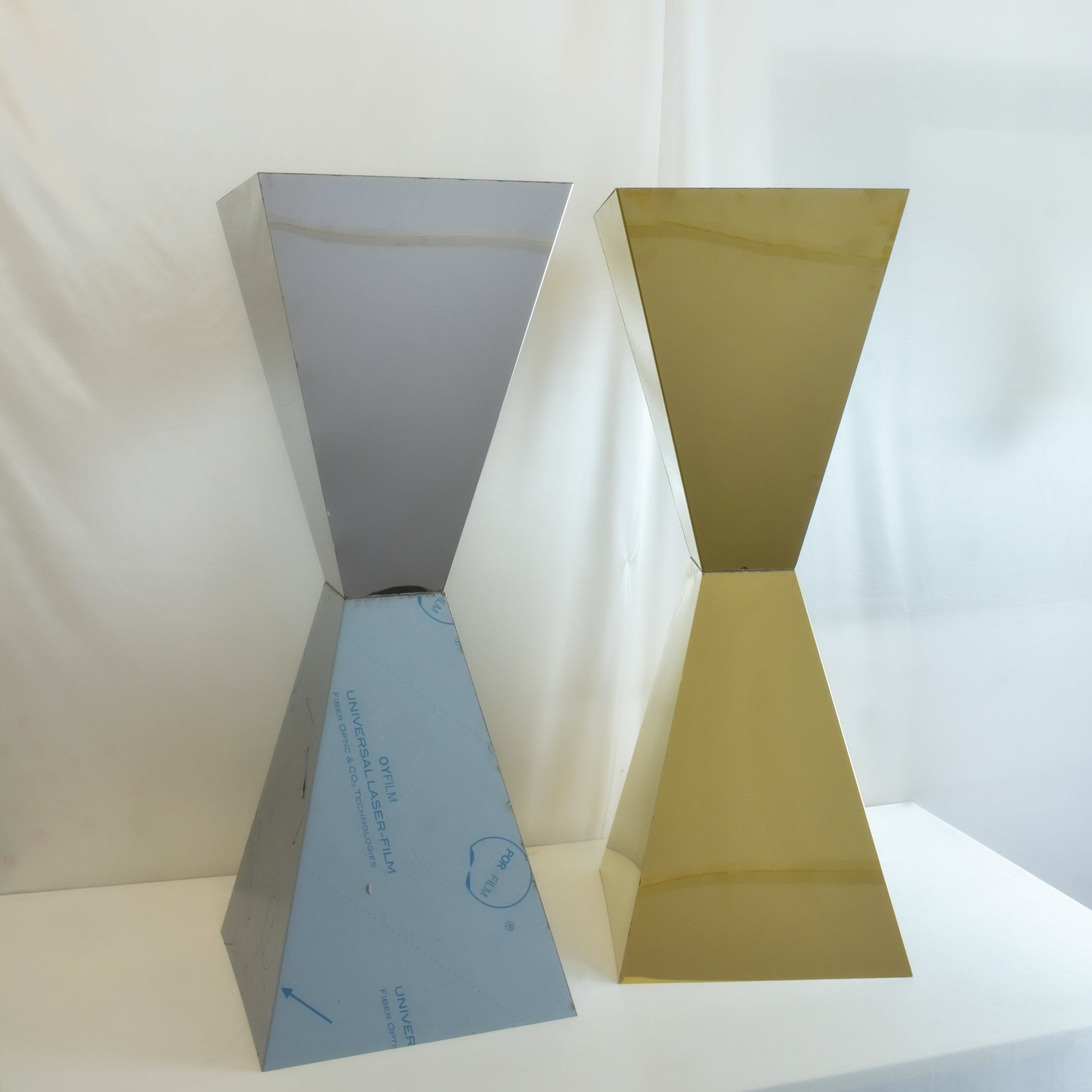 Gold Mirror Stainless Steel Floral Stands 