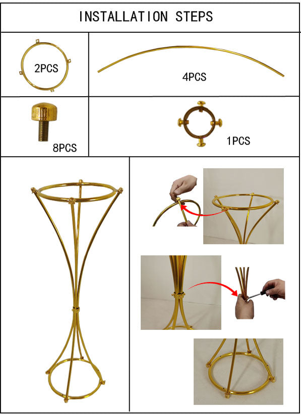 Slim Waist Table Floral Stand