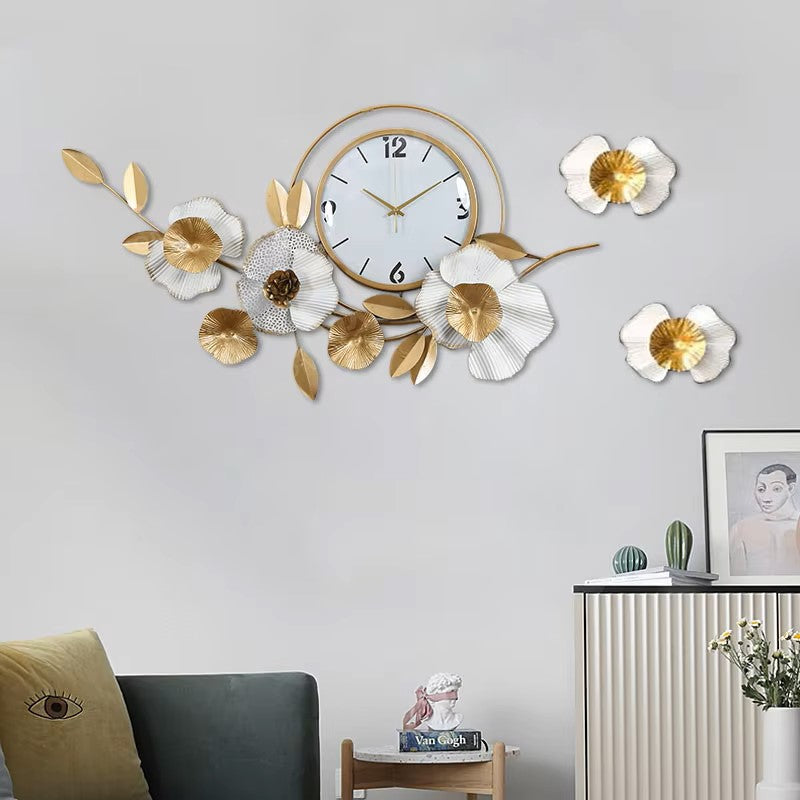 Contemporary Stainless Steel Wall Clock