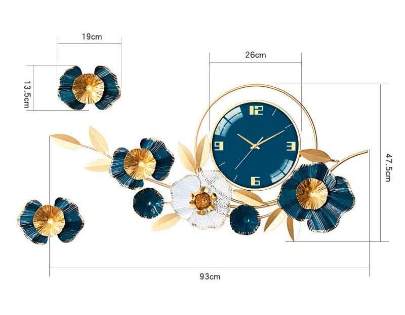 Contemporary Stainless Steel Wall Clock