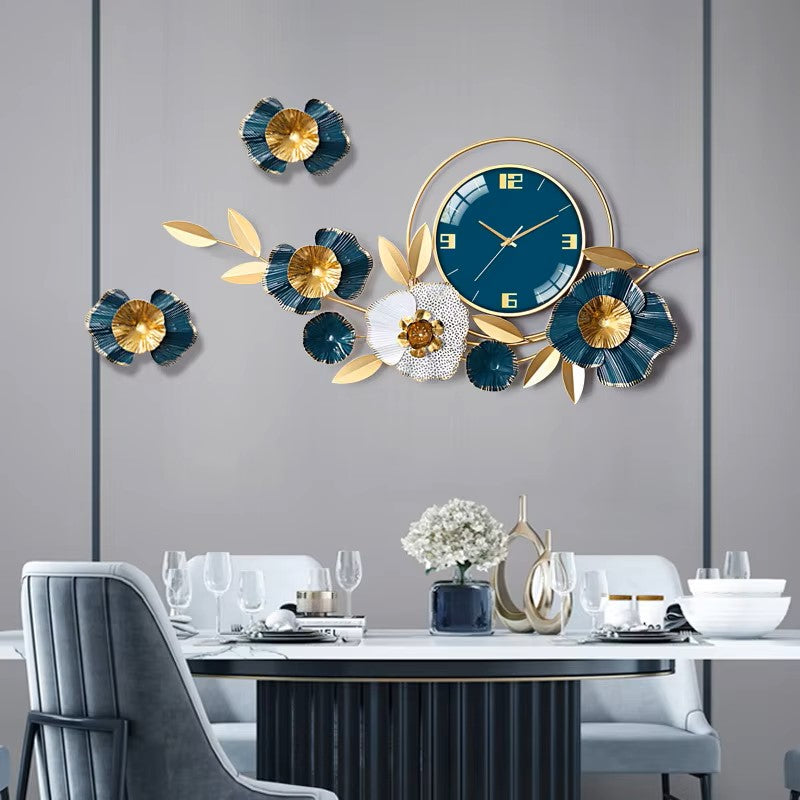 Contemporary Stainless Steel Wall Clock