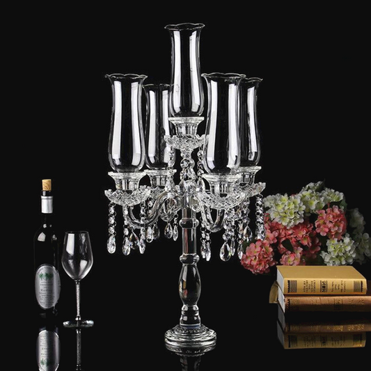 Crystal Glass Candelabra