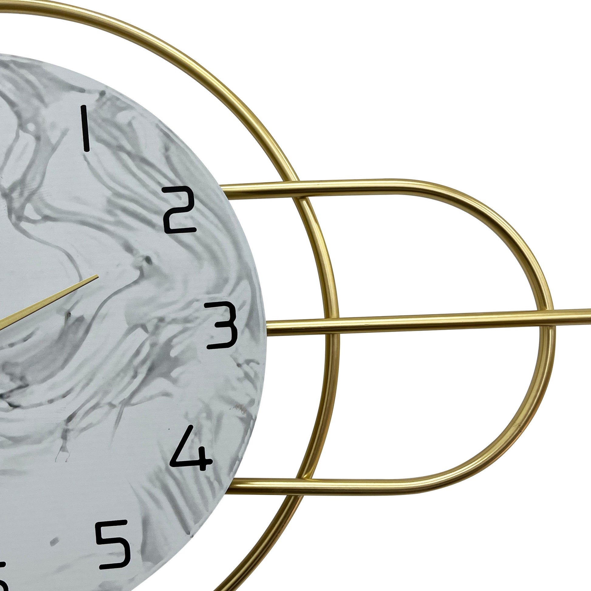 creative geometric metal wall clock