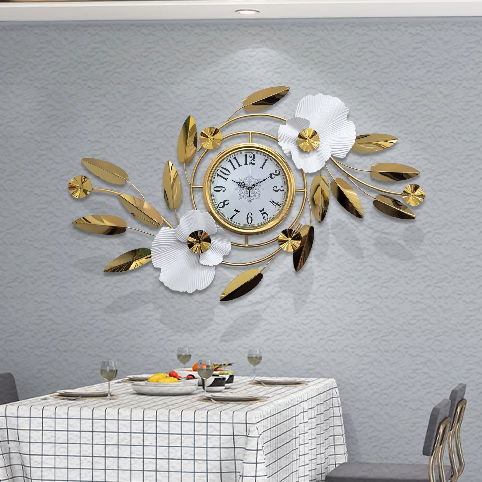 Modern Creative Stainless Steel Wall Clock