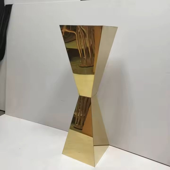 Gold Mirror Stainless Steel Floral Stands 