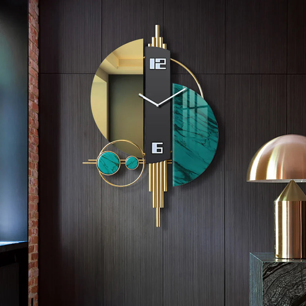 Luxury Modern 3D Geometric Metal Wall Clock