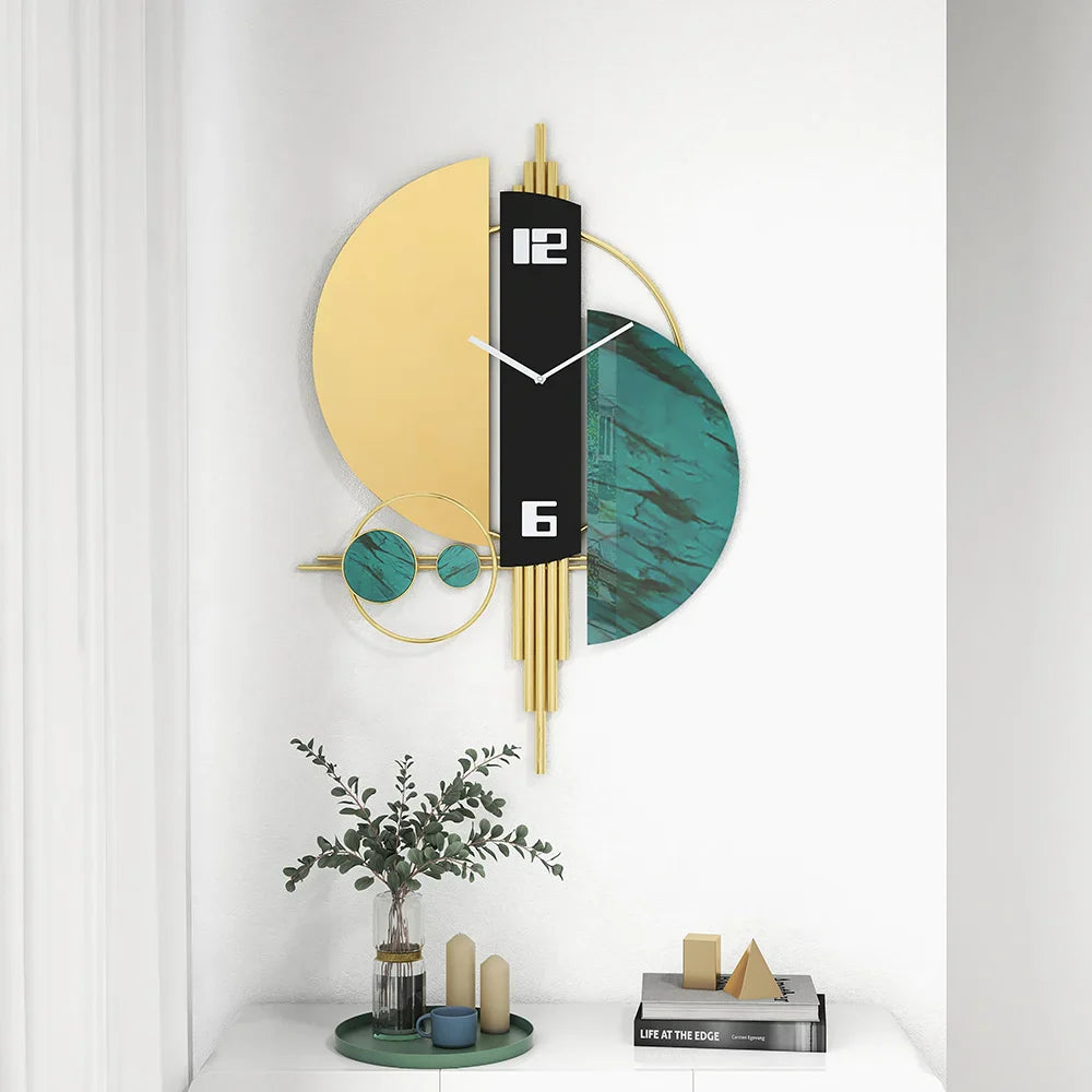 Luxury Modern 3D Geometric Metal Wall Clock