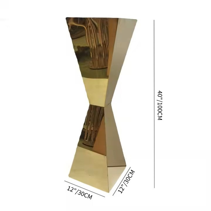 Gold Mirror Stainless Steel Floral Stands 