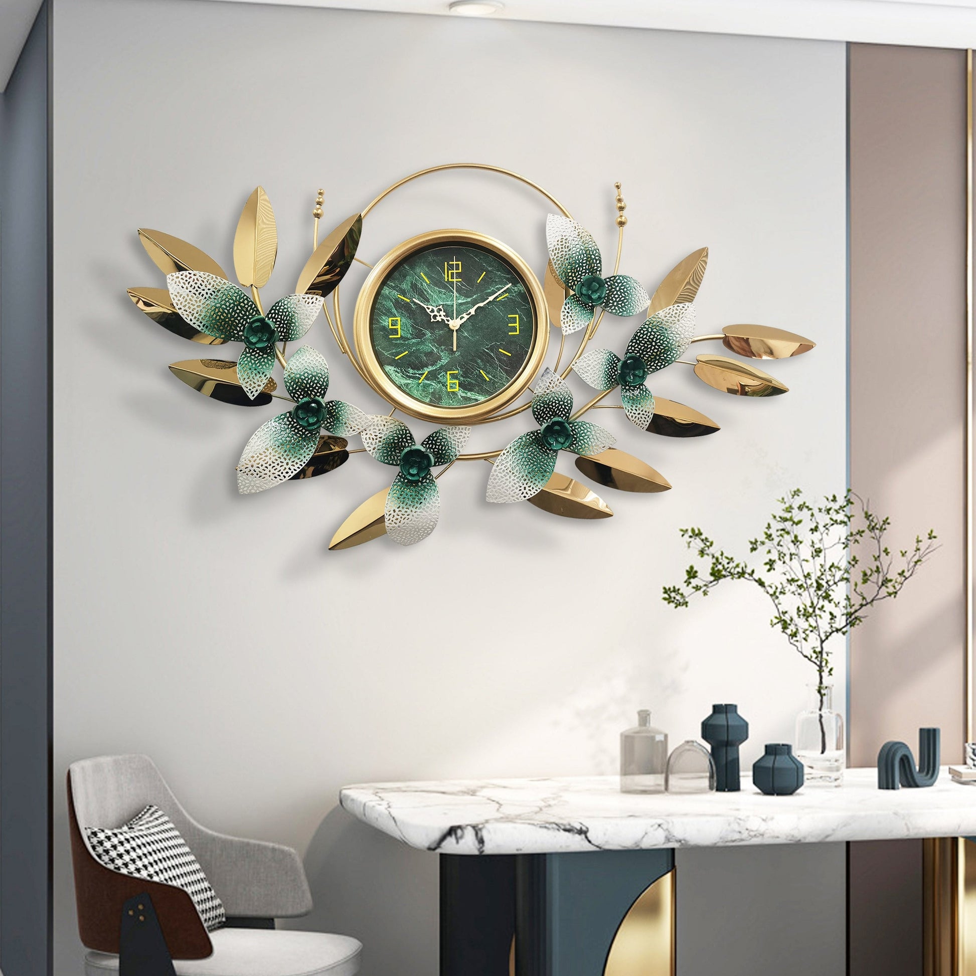 Modern Creative Stainless Steel Wall Clock