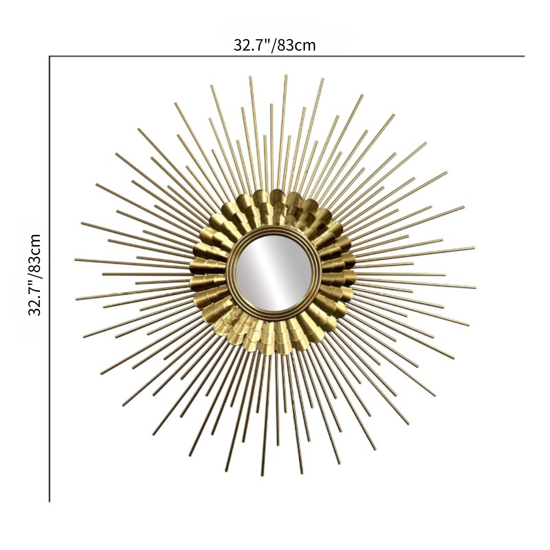 Handmade Sunflower Wall Mirror