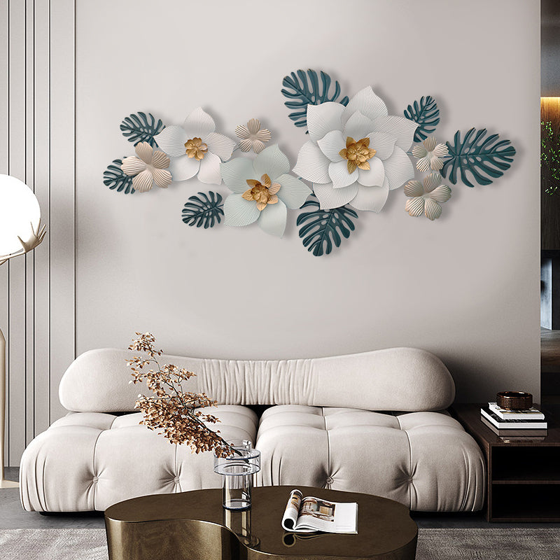 Handcrafted 3D Metal Flower Wall Decor