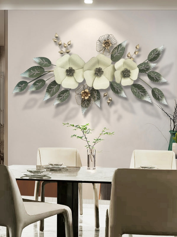 3D Handcrafted Metal Flower Wall Accent 