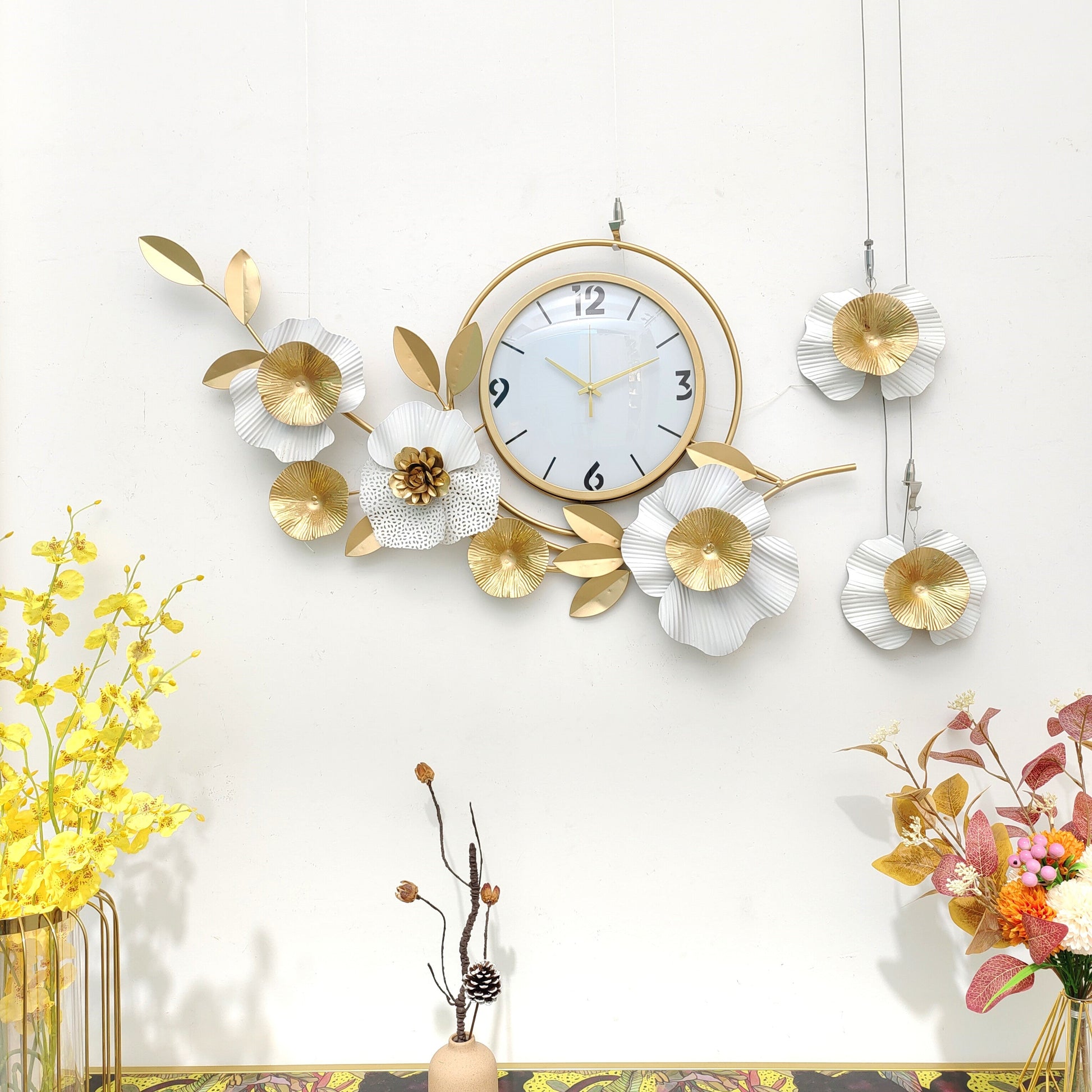 Contemporary Stainless Steel Wall Clock