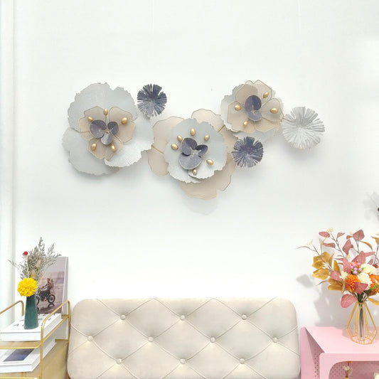 3D Handcrafted Metal Flower Wall Art