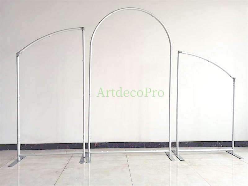 3PCS Angled Aluminum Alloy Arch Backdrop Stands