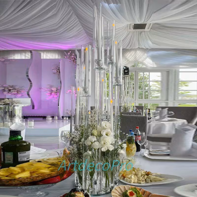 Crystal Glass Candelabra