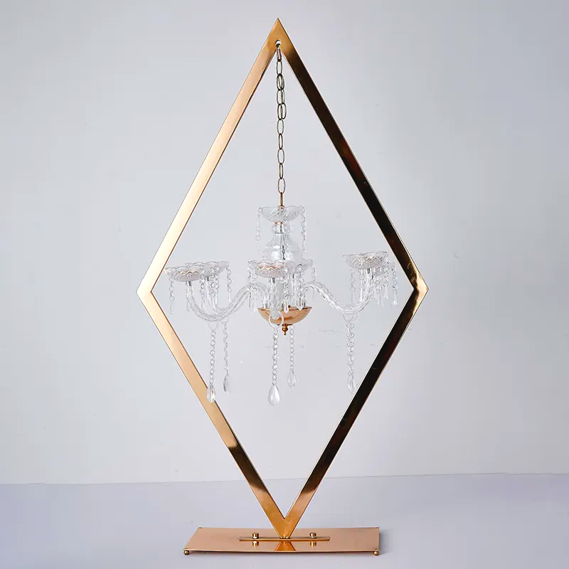 Diamond Metal Candelabra