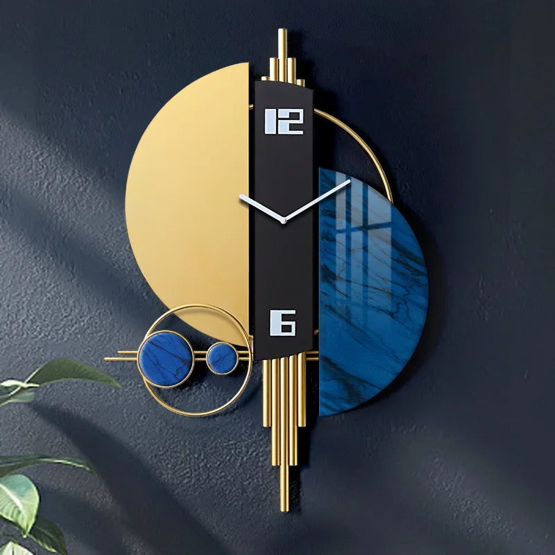 Luxury Modern 3D Geometric Metal Wall Clock