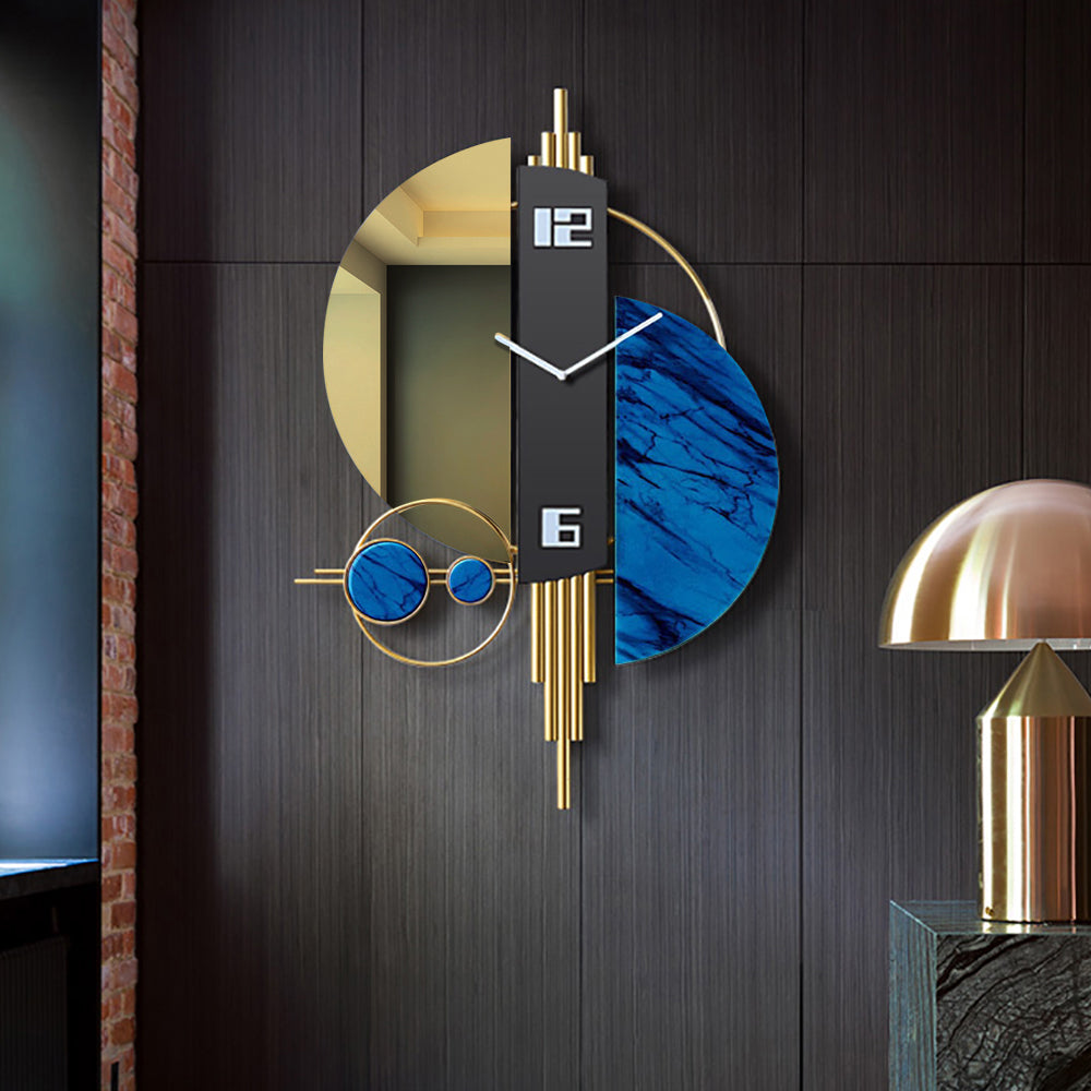 Luxury Modern 3D Geometric Metal Wall Clock